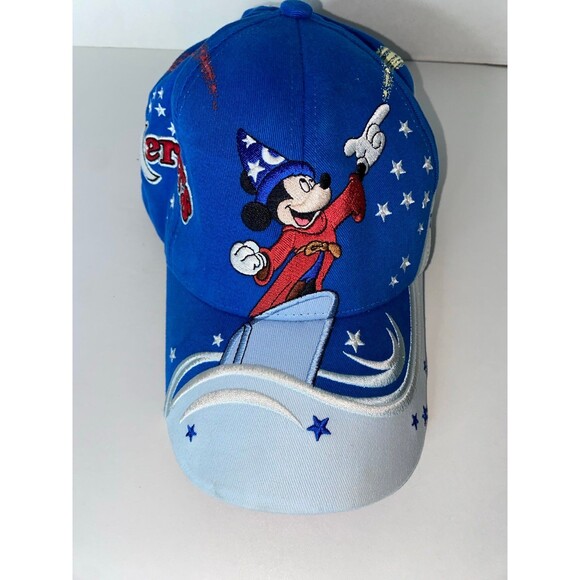 Walt Disney World Resort Mickey Fantasia Sorcerer Hat Baseball Cap Youth - Picture 8 of 8